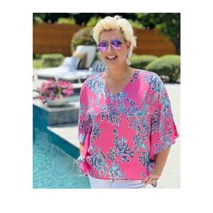 Belle by Kim Gravel Aloha Poncho XS
